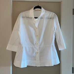 Marni Size 7 Button Up Blouse